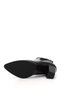 Women's Black Heeled Genuine Leather Chelsea Boots - 6