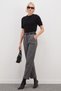 Herringbone Patterned Belted Carrot Cut Pants - 4