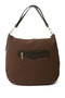 Women's Brown Suede Hand and Shoulder Bag - 5