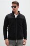 Zippered Parachute Fabric Detailed Stand Collar Fleece Jacket - 7