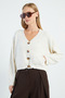 Buttoned V-Neck Knitwear Cardigan - 5