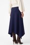 Asymmetric Scuba Skirt 202720 - Dark Blue - 3