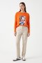 Cat Printed Tunic 13230 - Orange - 2
