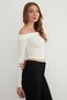 Bürümcük Fabric Madonna Collar Blouse - 7