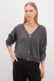 Buttoned V-Neck Knitwear Cardigan - 7