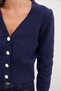 Buttoned V-Neck Knitwear Cardigan - 7