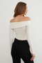 Bürümcük Fabric Madonna Collar Blouse - 6