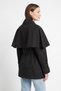 Cape Detailed Trench Coat 202712 - Black - 3