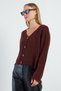 Buttoned V-Neck Knitwear Cardigan - 4