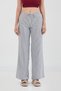 Striped Tie Waist Palazzo Pants - 6