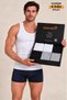 6 Pieces of Men's Mixed Color Combed Cotton Undershirts Economic Pack in Special Box - 3