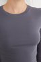 Basic Crew Neck Long Sleeve Crop Body - 5