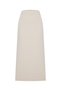 Women's Beige Midi Knitted Skirt - 2