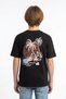 100% Cotton Letter and Palm Tree Printed Oversize Boys' T-Shirt - 3