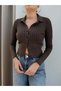 Polo Collar Buttoned Cardigan - 2