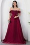 Strpalez Collar Satin Dress with Stones on the Chest Etk1208 - 6