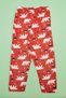Polar Bear Patterned Fleece Unisex Children's Pajama Bottoms - 4