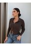 Polo Collar Buttoned Cardigan