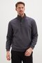 Original Printed Half-Zipper High-Neck Sweatshirt - 2
