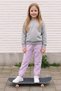 3-Thread Lettering Printed Girls' Sweatpants with Elastic Waist