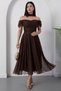 Sweetheart Neckline Low Sleeve Lace Dress Drp2079