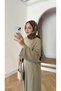 Women's Pleated and Pocketed Modest Set - Çağla - 3