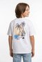 100% Cotton Letter and Palm Tree Printed Oversize Boys' T-Shirt - 2
