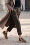 Women's Suede Look Stripe Detailed Multi-Part Lace-Up Retro Casual Sneaker Sports Shoes Liyante Mink Suede - 6