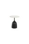 Modern Design Marble Top Black Base Side Table - 4