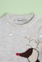 Deer Patterned Girl's Knit Sweater - 4