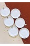 Kurdele Brown 6-Piece Luxury Dessert Plate Set - 3