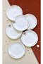 Kurdele Brown 6-Piece Luxury Dessert Plate Set - 4