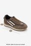 Women's Suede Look Stripe Detailed Multi-Part Lace-Up Retro Casual Sneaker Sports Shoes Liyante Mink Suede - 8