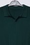Polo Collar Self-Patterned Men's Knitwear Sweater - 4