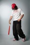 Red Pure Chaos White Boxy Crop Men's T-Shirt - 5