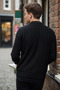 Polo Neck Patterned Men's Knitwear Sweater - 3