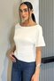 Side Gathered Blouse - 3