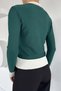 Women's Polo Collar Knitwear Cardigan with Pearl Button Detail (Available in Sizes S-M-L.) - 4