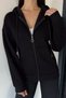 Gülseli Women's Three-Thread Shaded Hooded Sweatshirt - 2