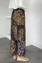 Patterned Chiffon Hijab Skirt with Elastic Waist - 5