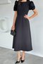 Women's Balloon Sleeve Dress - 3