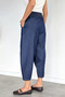 Women's elasticated wide-leg jeans - 4