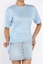 Women's Crew Neck T-Shirt with Side Detail - 3