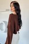 V-Neck Crop Top Loose Knit Blouse - 3