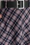 Plaid Patterned Hijab Skirt with Belt Accessories - 6