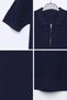 Men's Patterned Polo Collar Half-Zip Knitwear T-Shirt - 3