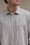 Men's Washed Patterned Long Sleeve Shirt - 5