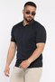 Men's Polo Neck T-Shirt with Self-Line Pattern - 2