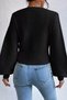 Gülseli Square Collar Knitted Patterned Women's Sweater - 6