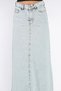 Tasseled Jean Denim Skirt - 5